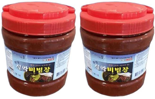 기타 설악 비빔 국수 양념장 골뱅이무침 냉면 비빔장 쫄면 양념장 2kg 2개 대용량