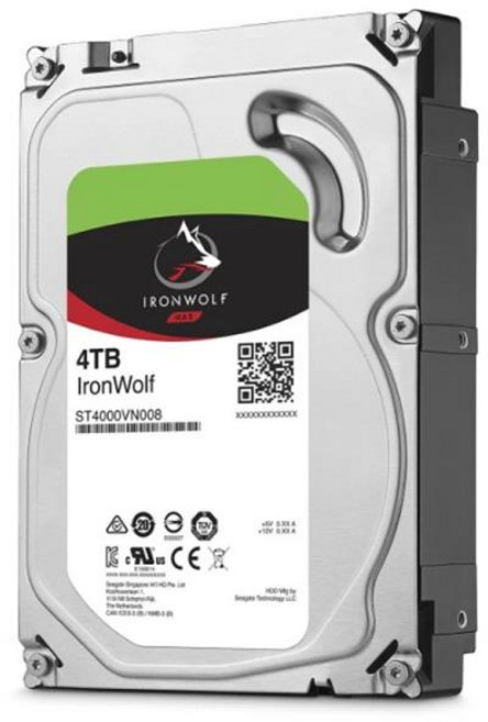 시게이트 아이언울프 4TB SATA 3.5인치 64MB 5900RPM 내장 하드디스크용 오리지널 HDD (NAS 하드 드라이브, 01 ST4000VN008