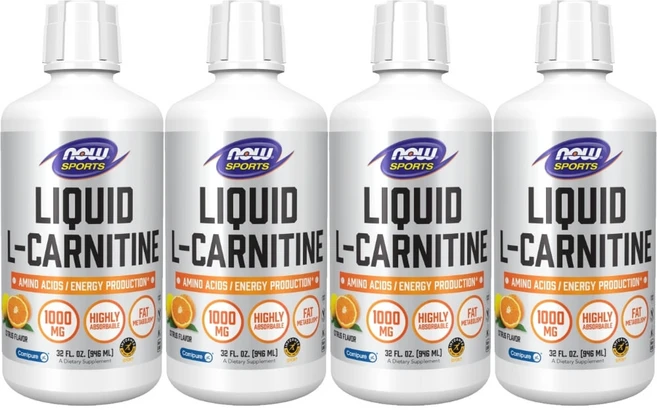 나우푸드 스포츠 고흡수 리퀴드 엘 크레아틴 1000mg 액상 액체 감귤맛, 4개, 946ml - 쿠팡