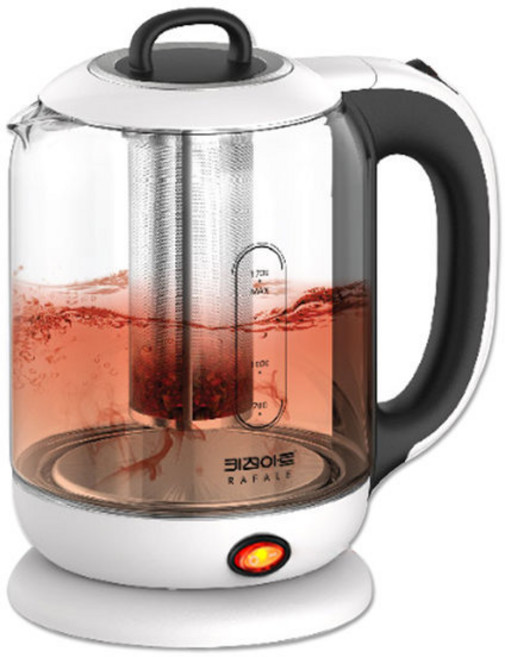 키친아트 라팔 베스트 프리미엄 유리 보온 티포트 1.7L KK-T1799GF, 키친아트 티포트 KK-T1799GF