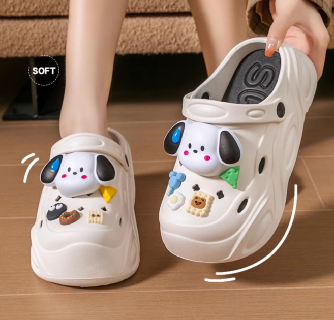 여성 샌들 신한 6cm 키높이 통굽 외출용 미용실 여성 슬리퍼 샌들