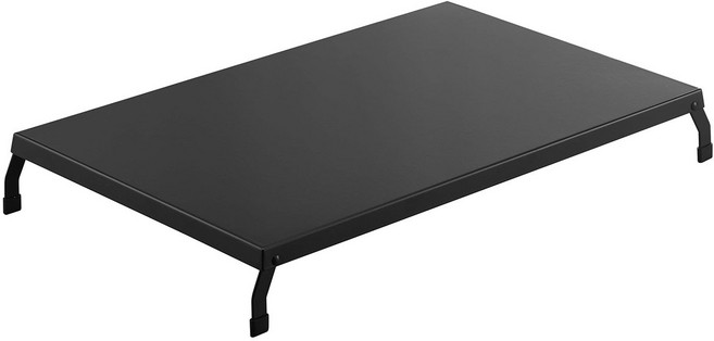 야마자키실업 접이식 가스렌지 커버 와이드 타입 타워 4922/4923, 블랙, 1개