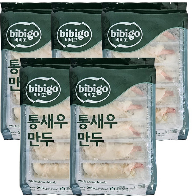 비비고 통새우만두, 5개, 200g