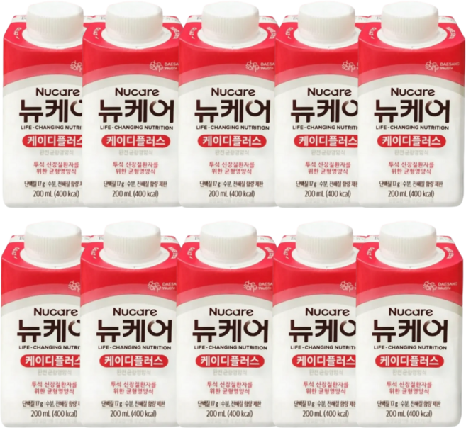 뉴케어 케이디플러스 투석 신장질환 영양식, 200ml, 10개