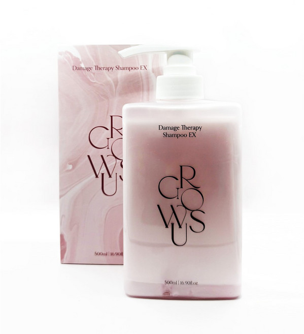 그로우어스 데미지 테라피 샴푸 로즈향, 500ml, 1개