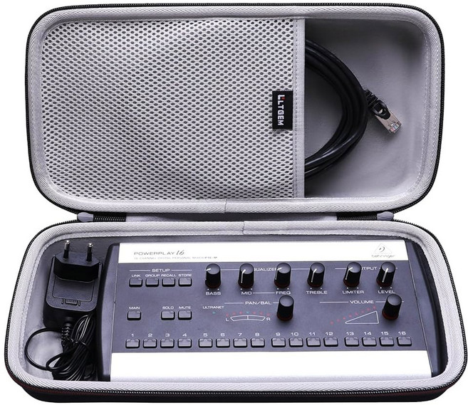 베링거 파워플레이 P16-M 16채널 디지털 개인용 믹서와 호환되는 LTGEM 믹서 케이스, 1개