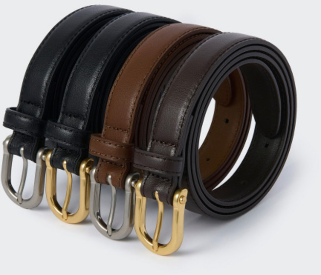 (국내매장정품) 무신사 스탠다드 MUSINSA STANDARD WOMAN 우먼즈 샤클 레더 슬림 벨트_20mm MEEBE8C82 265964