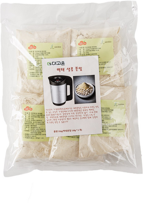 두부용 백태분말, 5개, 750g