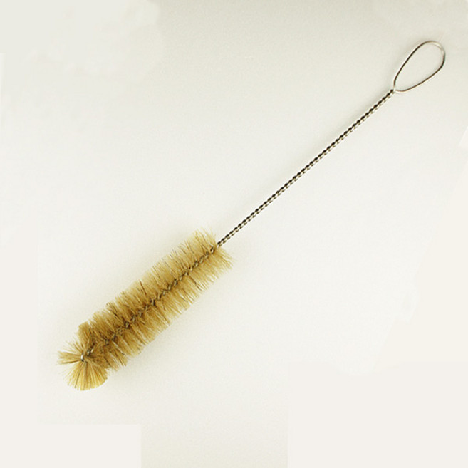 와인병 세척솔 천연돈모 37cm 소주병 생수병 스윙병 페트병 좁은 입구 청소솔, 1개