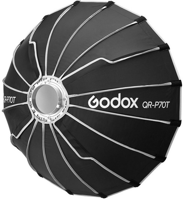 Godox 神牛 70cm 快裝拋物線柔光罩 保榮卡口 柔光箱, QR-P70T柔光罩, 1個