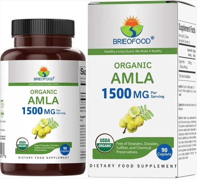 암라 인디언 구스베리 1500mg 고함량 45일분 90정 미국산 Amla, 1개 - 쿠팡