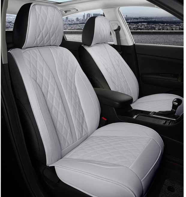 자동차 퀼팅 시트커버 더뉴그랜저 팰리세이드 풀커버형 차량용 방석 SF-6801 앞좌석, 웜그레이, 1개