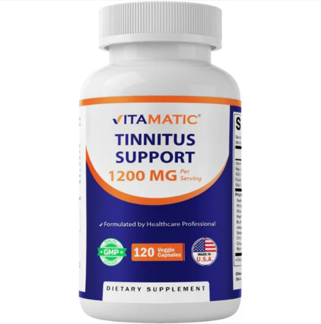 Vitamatic tinnitus 티니터스 서포트 귀이명 서포트 1200mg, 1개, 120정 - 쿠팡