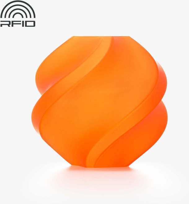 뱀부 랩 필라멘트 Bambulab PLA Translucent 뱀부 필라멘트/정품/투명/스풀형, 4. 오렌지