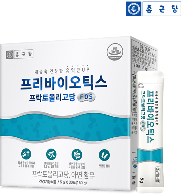 종근당 프리바이오틱스 프락토올리고당 FOS, 150g, 1개