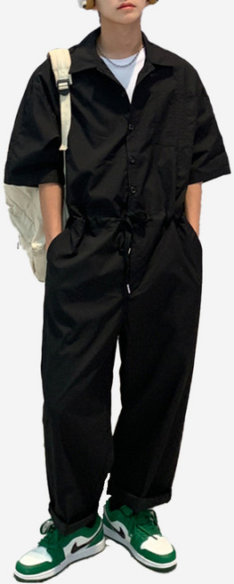 아이에스이랩 여름 점프슈트 반팔 점프수트 유니폼 작업복 I5PT043