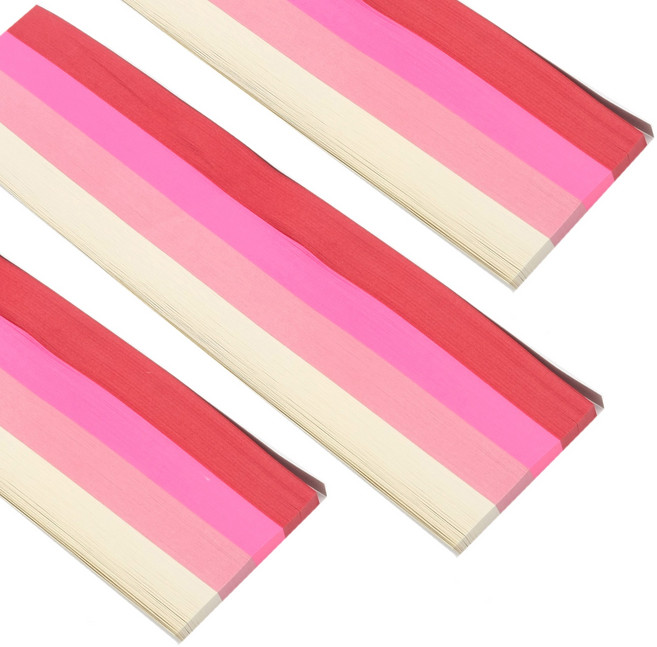 행운의 별 종이접기 핑크 레드 1620매, 1620개, 4색