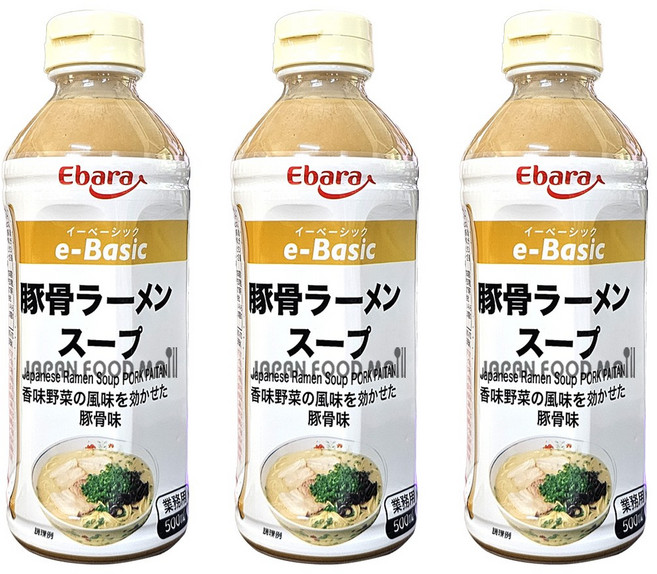 에바라 돈코츠 라멘스프, 3개, 500ml