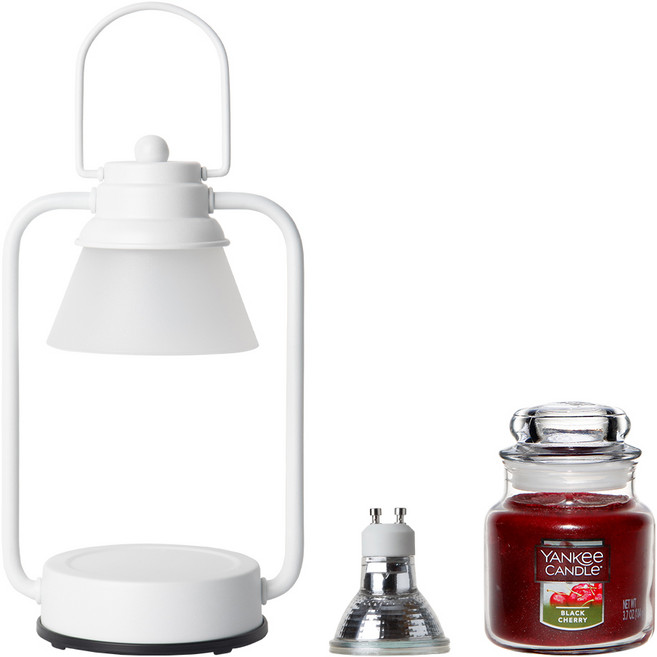 양키캔들 스몰 자 향초 + 선샤인 미니 워머 세트, 10 미드썸머 나잇, 04 선샤인 화이트, 1개