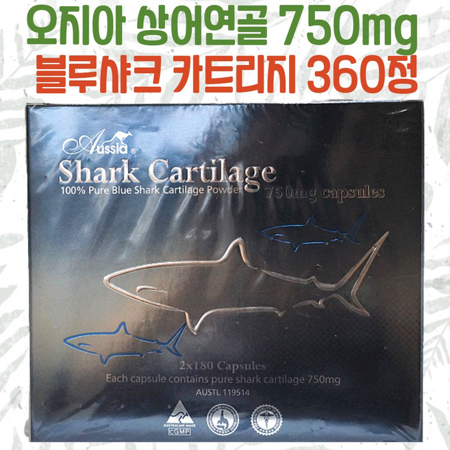 호주 오지아 상어연골 콘드로이친 750mg 360정 오시아 블루샤크 카트리지, 1개