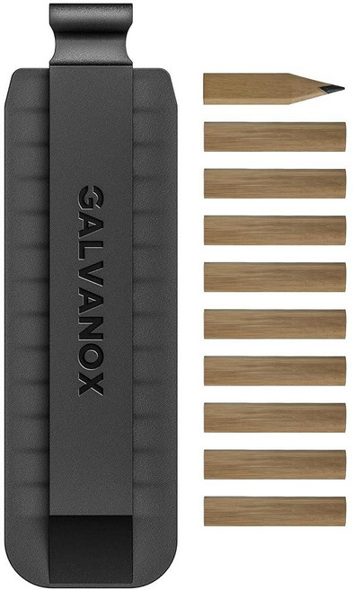 Galvanox Leatherman 멀티 툴용 플랫 비트 모양의 나무 목수 연필 (스몰 슬롯용) 홀더 포함 (10팩) 301056 8930560106, 비트 세트 E