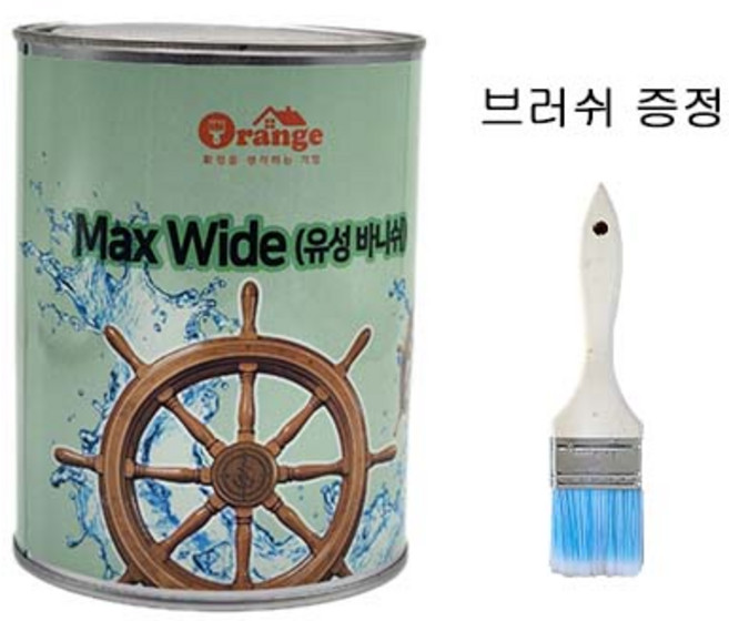 프리미엄 맥스와이드 요트바니쉬 1L 목재용 내외부겸용 UV차단 고내구성 투명코팅, 반광, 1개