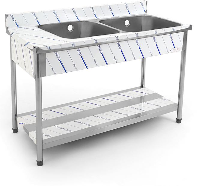 업소용 싱크대 1조 2조 600 900 1200 1500 씽크대 개수대 세정대, 2조좌날, 수전 미포함