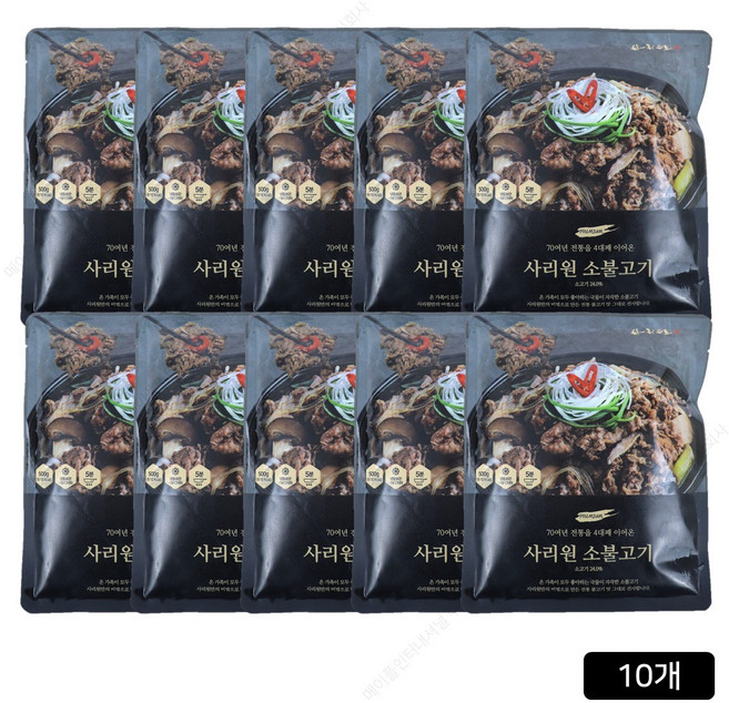 사리원 소불고기 500g 10팩, 04.사리원 소불고기 500g 10팩, 10개