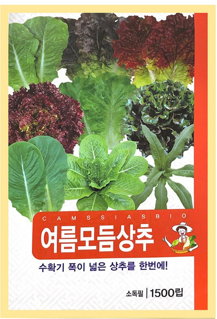 9종 여름모듬상추 씨앗, 1개