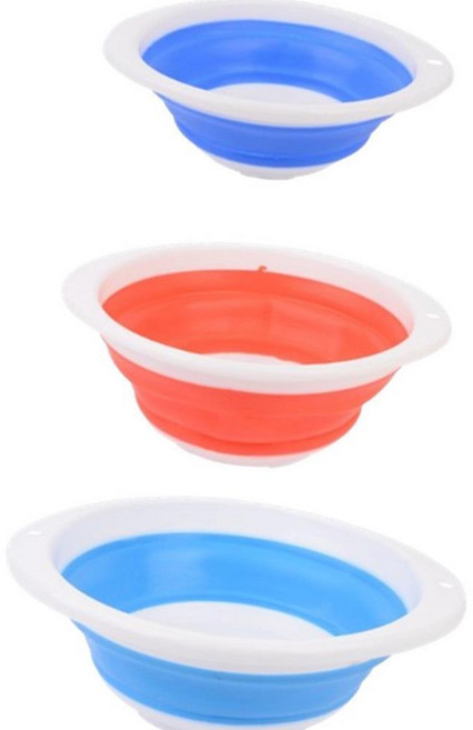 접이식 실리콘 대야 휴대용 세차 대야 세척 청소 걸레 가벼운 욕실 양동이 욕실접이식대야 접이식세수대야 머리감기 화장실 여물통, 소