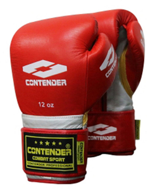 컨텐더 아레스 천연가죽 복싱 글러브 MMA, 1개, 레드