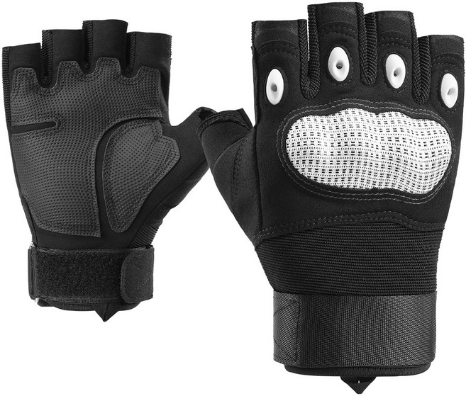 오제로 너클 가드 오토바이 장갑, 화이트