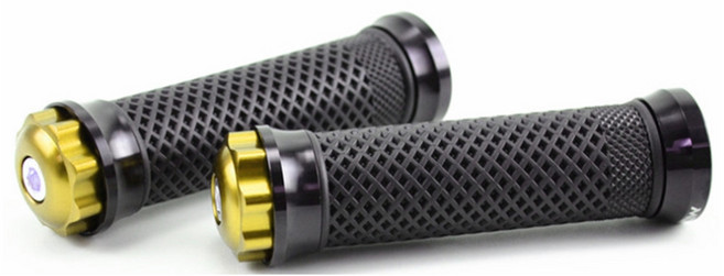 킹콩 오토바이 핸들그립 스로틀 커버 자전거 킥보드 범용, 골드, 1세트