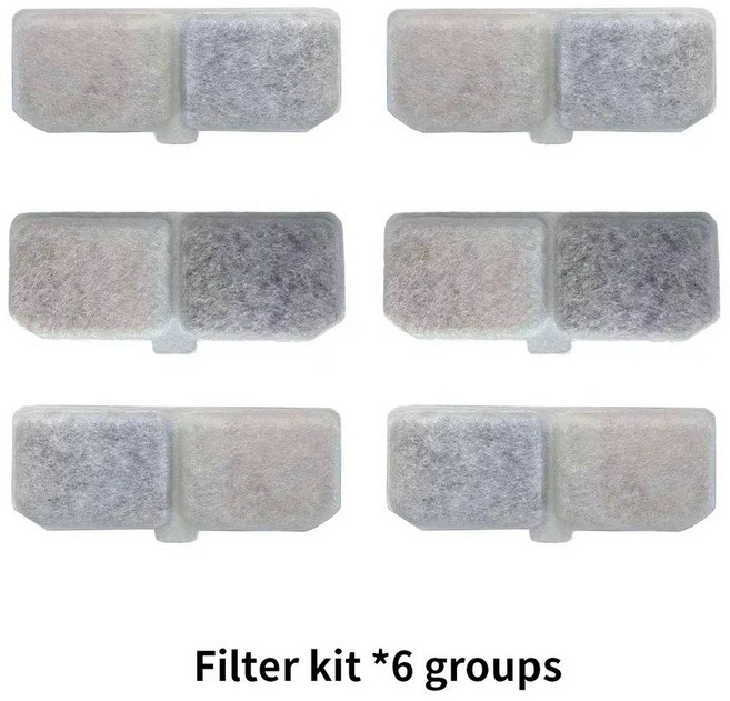 리터 애완 동물 분수 USB 전기 침묵 고양이 마시는 기계 자동 유도 순환 필터 호환, Filter Element, 3L, 1개