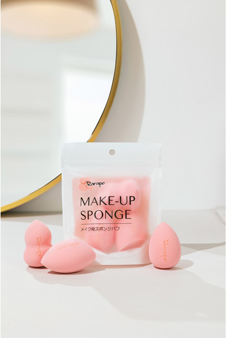Rarapo 메이크업용 스펀지 쫀쫀 탄력 퍼프 아기엉덩이퍼프, 1개, 3