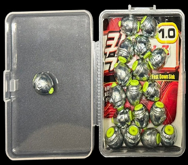 퀵순간수중 대용량타입 수중찌 순간수중 속공찌 봉돌 속공수중 추, 1개, 18개입