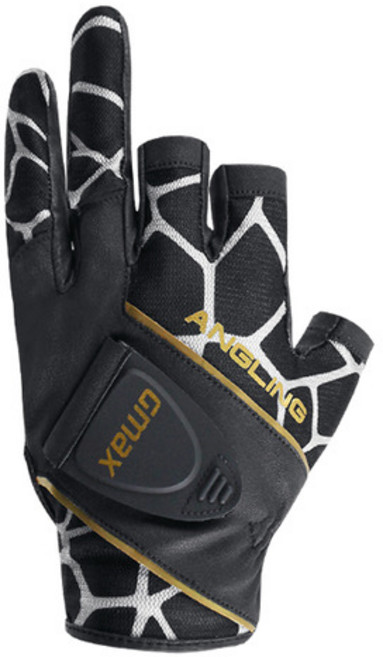 지맥스 캐치라이더 3컷 낚시 피싱 장갑, 블랙