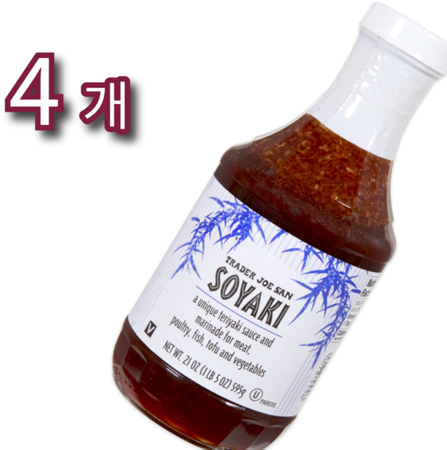 미국 트레이더조 소야키 데리야키 마리네이드 소스 595g 4개 Trader Joe's san SOYAKI