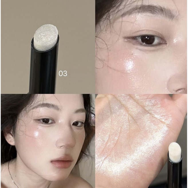 [도우인+3D윤곽] 플래쉬 하이라이터 스틱 롱레스팅 아이섀도우, 1개, #3 샴페인펄