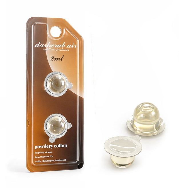대쉬크랩 차량용방향제 리필 2ml 캡슐 2개입 카카오프렌즈 미니언즈 투슬리스 호환용, 1개, 파우더리 코튼