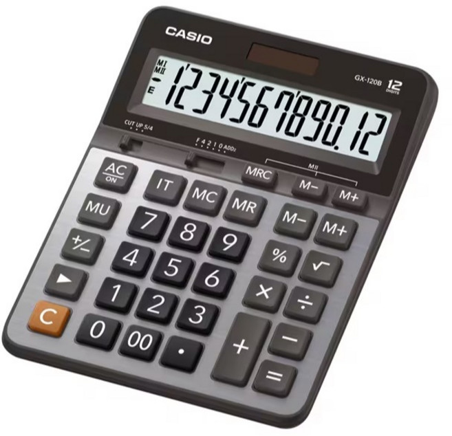 CASIO 桌上型計算機 稅率計算功能, 金屬面板, 1個