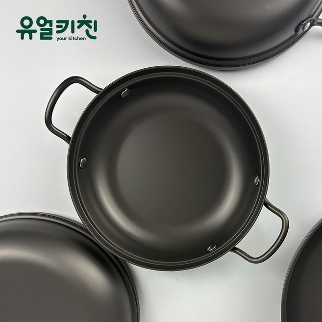 국산 스피드 복전골 냄비, 1개, 블랙, 22cm