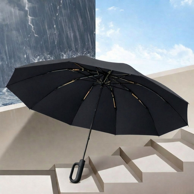 시엘로 튼튼한 3단 자동 우산 초대형 접이식 우산 자외선차단 암막 우양산