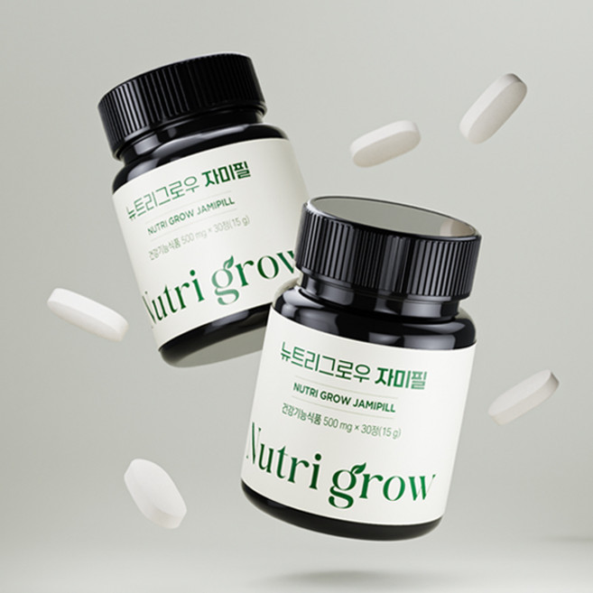 [뉴트리그로우] 자미필 L테아닌 최대함량 흑하랑상추 천연멜라토닌, 1개, 30정