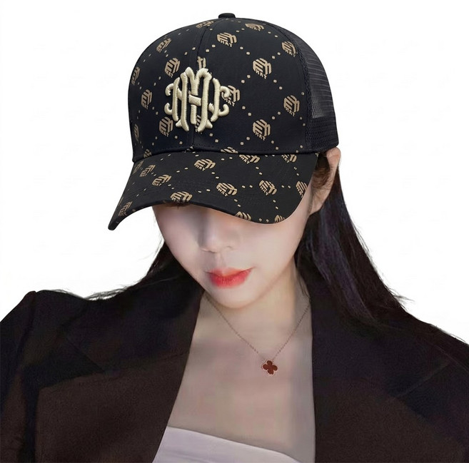 Charm Kaiser 남녀공용 볼캡 심플 모자 스냅백 자수 2415