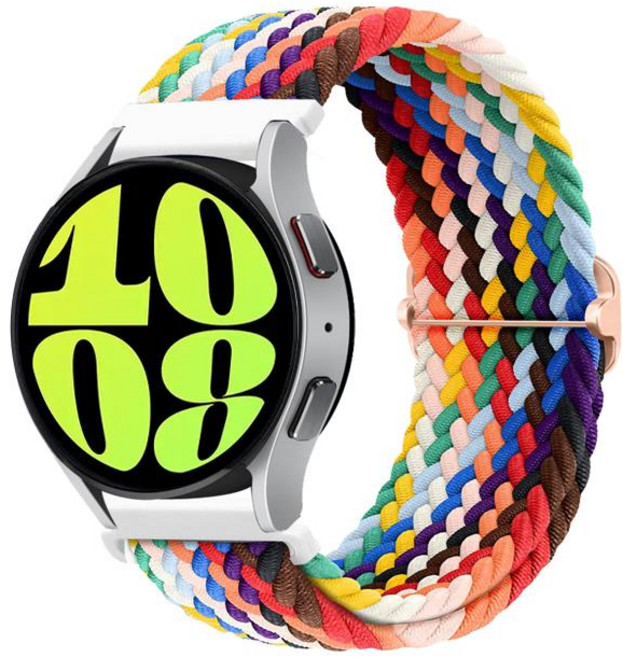 Fegwilde 20mm 22mm 갤럭시워치 버클형 브레이드 스포츠 솔로 루프 스트랩, 프라이드에디션