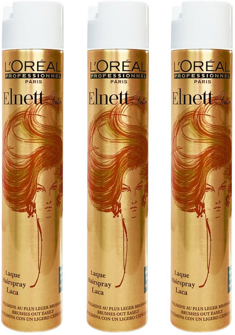 로레알 에르네뜨 헤어스프레이(스트롱홀드), 500ml, 3개
