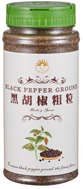億明食品 新光洋菜 純黑胡椒粗粒, 300g, 1個