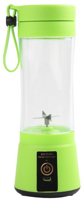 휴대용 과일 주스 블렌더 개인 전기 미니 병 가정용 USB 6 날 착즙기 컵 기계 주방용 여름, Green_기타, 02 Green