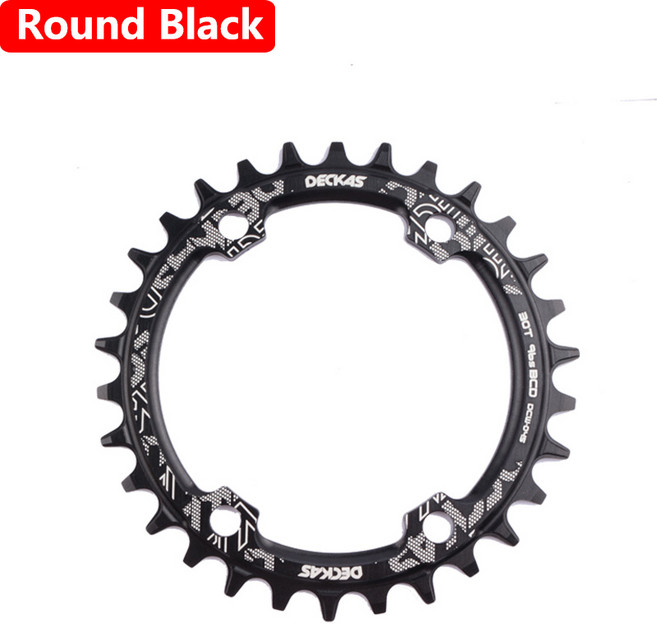 Deckas MTB 산악 자전거 체인링 원형 또는 크랭크셋 M7000 96BCD 30T, 08 46T, 01 Round Black, 1개